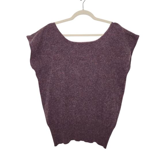 Vintage Mohair Blend Cutoff Sweater Oversized Shirt 80s 90s Medium Shirt - Picture 1 of 6